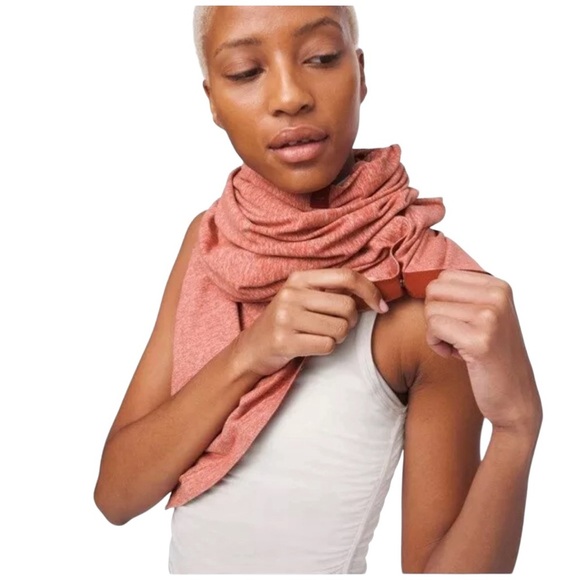 Lululemon Vinyasa Scarf Heathered Salmon Scarf - Picture 1 of 7